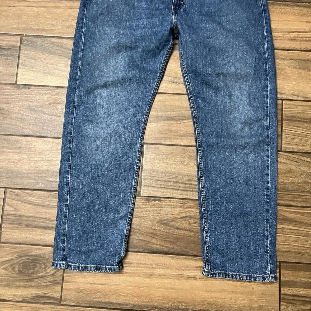 Levi's 505 Mens 38x30 Regular Fit Straight Leg Blue Jeans